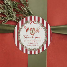 Jul Glad Liten Baby Babyshower-dekal
