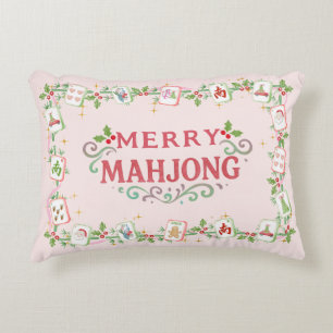 Jul Glad Mahjong Prydnadskudde