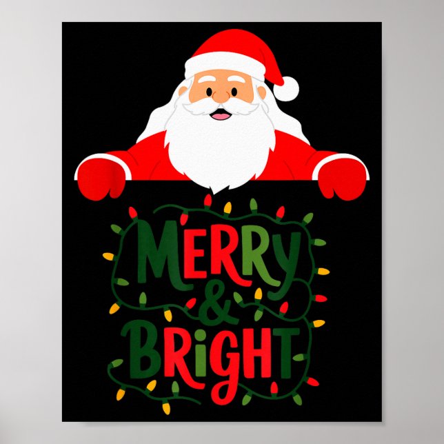 Jul Glad Och Ljus  Poster (Framsidan)