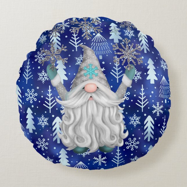Jul Gnome Dekorativ kudde (Framsidan)