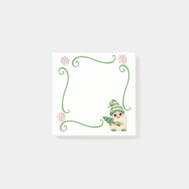 Jul Gnome Elf Post-it Notes (Framsida)