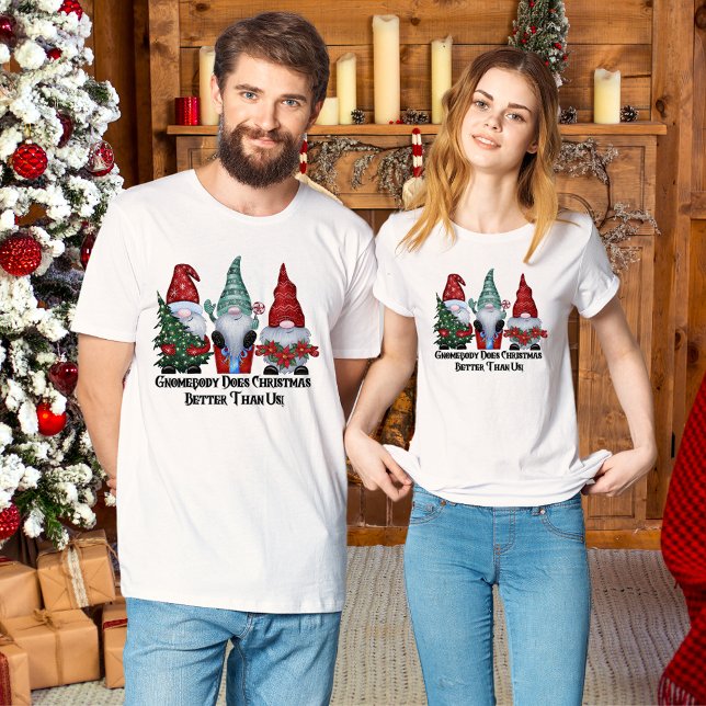 Jul Gnome Humor T-Shirt (Skapare uppladdad)