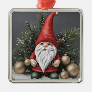 Jul Gnome med julprydnad Julgransprydnad Metall