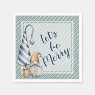 Jul Gnome på Blue Rand Julfest Pappersservett