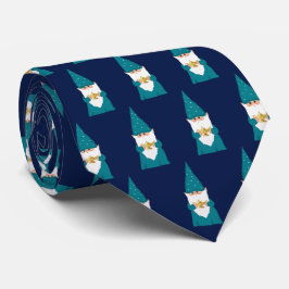 Jul Gnome på Navy Blue Neck Tie Slips