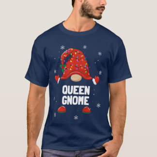 Jul Gnome Queen Gnome Family Jul roligt T Shirt