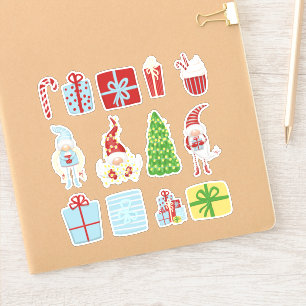 Jul Gnome Stickers Klistermärken