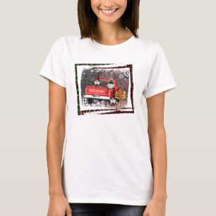 Jul Gnome Sweet Gnome Red Lastbil Play Rustic T Shirt