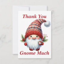 Jul Gnome - tackkort