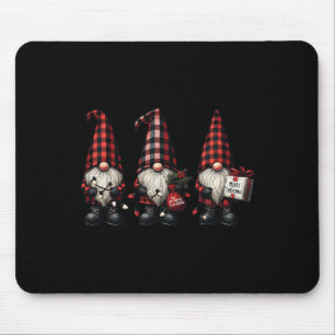 Jul Gnome Trio Buffalo Check Pput Hats Julafton Musmatta