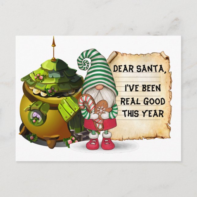 Jul Gnome Vykort (Framsida)