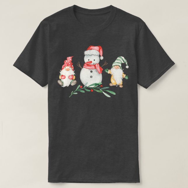 Jul Gnomes (18) T Shirt (Design framsida)