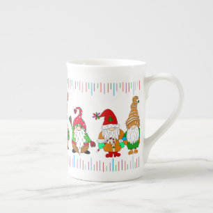 Jul Gnomes Festive Benporslin Mugg