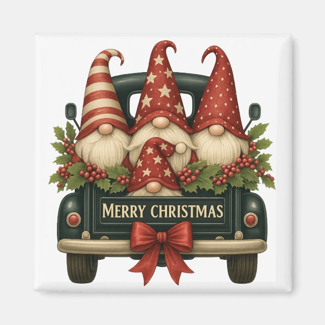 Jul Gnomes Fridge Magnet (Framsidan)