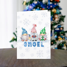 Jul Gnomes GNOEL Hälsning Helgkort