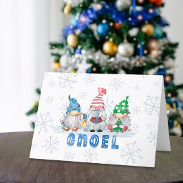 Jul Gnomes GNOEL Hälsning Helgkort