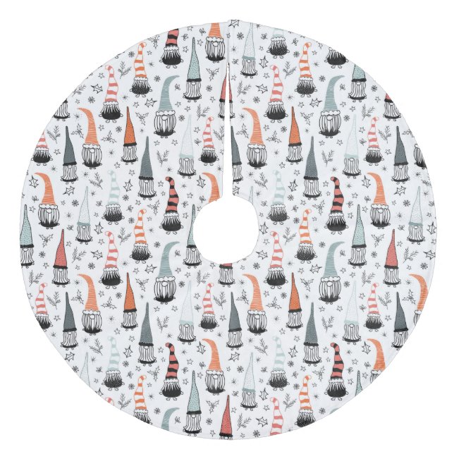 Jul Gnomes Julgransmatta Fleece (Framsidan)