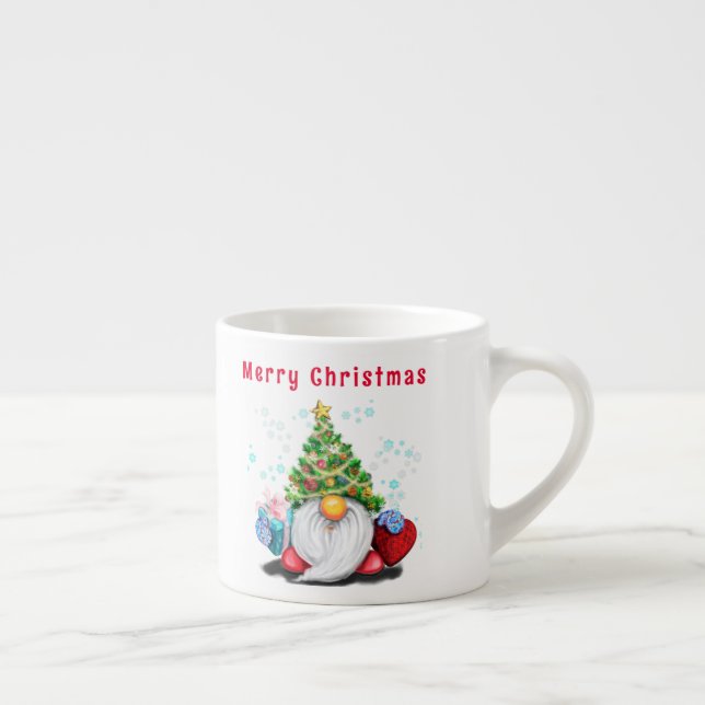 Jul Gnomes med Gift Espresso Kopp Espressomugg (Höger)
