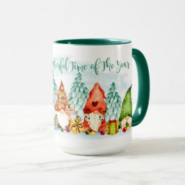 Jul - Gnomes och gåvor 2 tonkaffe Mugg