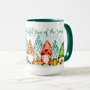 Jul - Gnomes och gåvor 2 tonkaffe Mugg