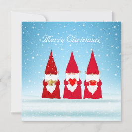 Jul Gnomes on Light Blue