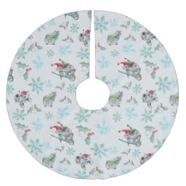 Jul Gnomes på Play Julgransmatta Borstad Polyester