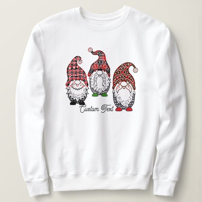 Jul Gnomes Pun Graphic Play Mönster Funny T Shirt (Design framsida)