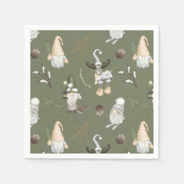 Jul Gnomes Woodland Pappersservett