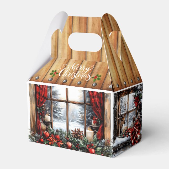 Jul God Jul Country Cabin Presentaskar (Framsidan Sidan)