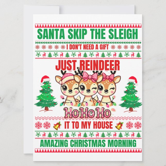 Jul-God jul för gift-renar (Framsida)