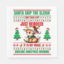 Jul-God jul för Gift rener Pappersservett