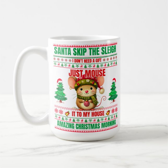 Jul-God jul för julmus Kaffemugg (Vänster)