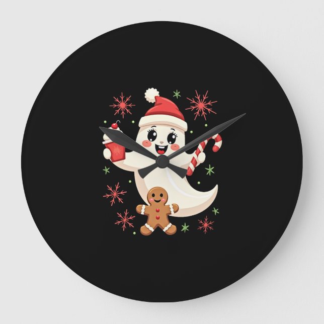 Jul God Jul För Present Julande Stor Klocka (Framsida)