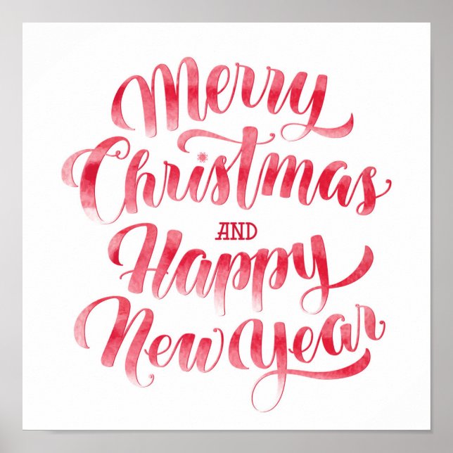 Jul | God jul och Gott nytt år Poster (Framsidan)