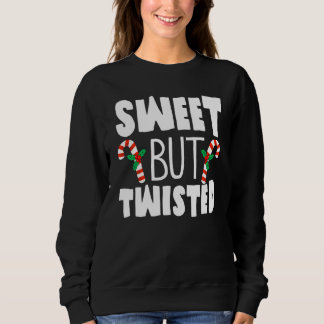 Jul Godis Cane Söt Men Vriden Jul X T Shirt