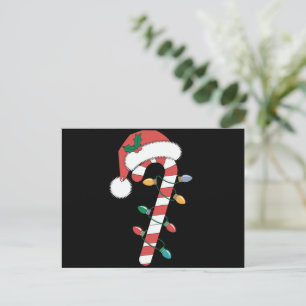 Jul Godis Cane Tomte Xmas Barn Helg Vykort