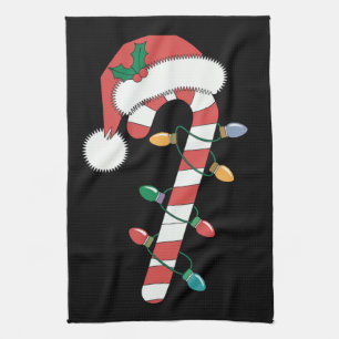 Jul Godis Cane Tomte Xmas Barn Kökshandduk