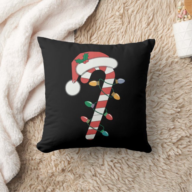 Jul Godis Cane Tomte Xmas Barn  Kudde (Filt)