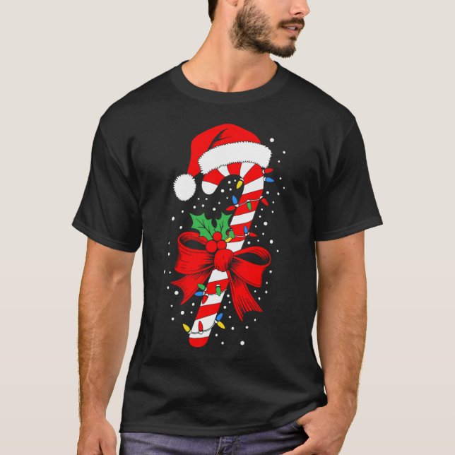 Jul Godisstav Tröja Pojke Flicka Barn Män Kvinnor (Framsida)