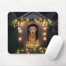 Jul - Gold Retriever i Doghouse