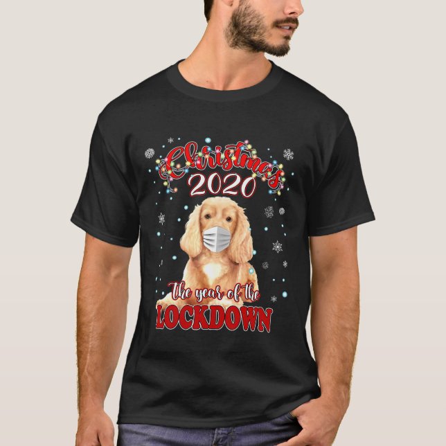 Jul Golden Cocker Spain Hund Quarantine 20 T Shirt (Framsida)