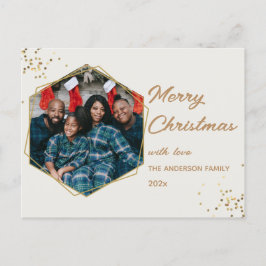 Jul Golden Hexagon Photo Vykort