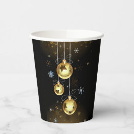 Jul Golden Ornaments Shiny Stars Black