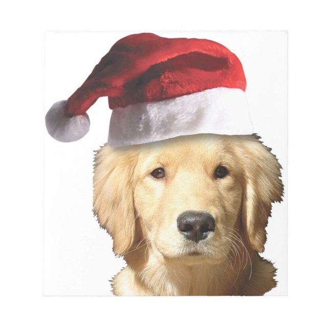 Jul Golden Retriever Anteckningsblock (Framsida)