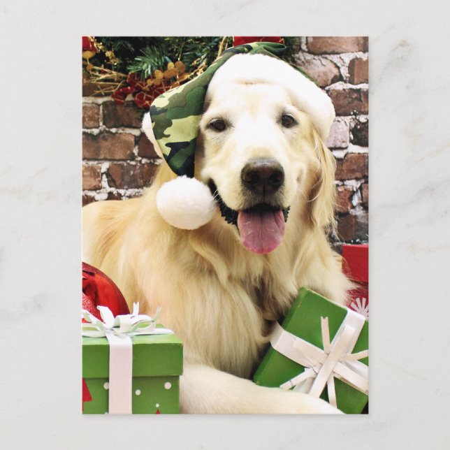 Jul - Golden Retriever - Hudson Helg Vykort (Framsida)