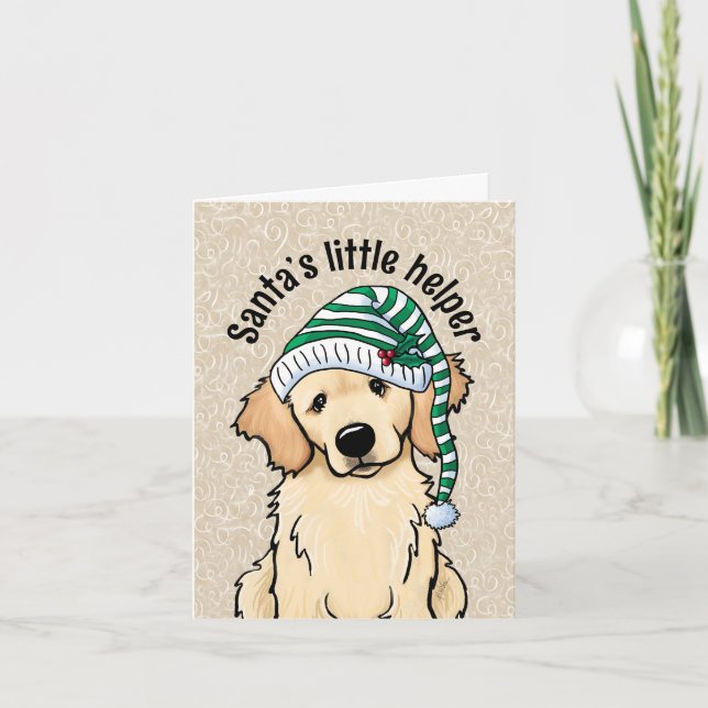 Jul Golden Retriever Kort (Framsida)