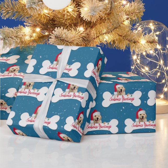 Jul Golden Retriever på hundben Presentpapper (Helgdagar)