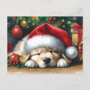 Jul Golden Retriever Puppy Vykort