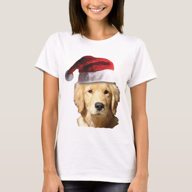 Jul Golden Retriever T Shirt (Framsida)