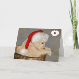 Jul Golden Retriever Tänker På Dig Kort